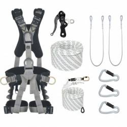 Kit imbracatura Kratos safety n°2 per corda doppia discesa