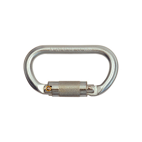 Moschettone parallelo in acciaio Skylotec OVALSTEEL TW