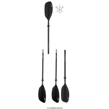 Pagaia per kayak Bravo XT CARBON-FIB/COL