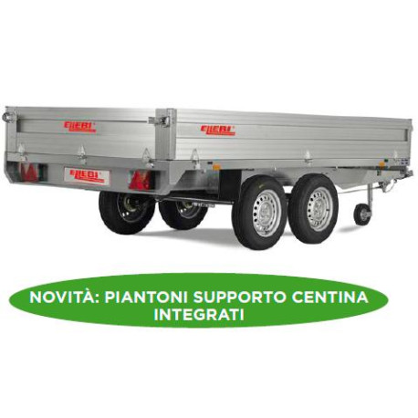 Rimorchio con freni serie 4000 Ellebi LBC 4310 TB ALU