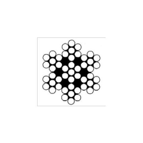 Cavo in acciaio inox Trem 7 x 7 (49 FILI)