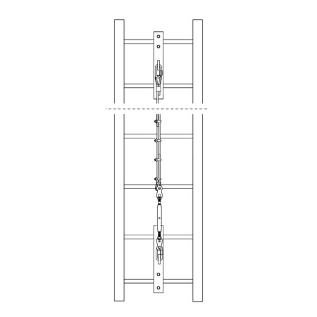 Kit verticale centrale su scale CT VERTICAL LINE CENTRAL LADDER