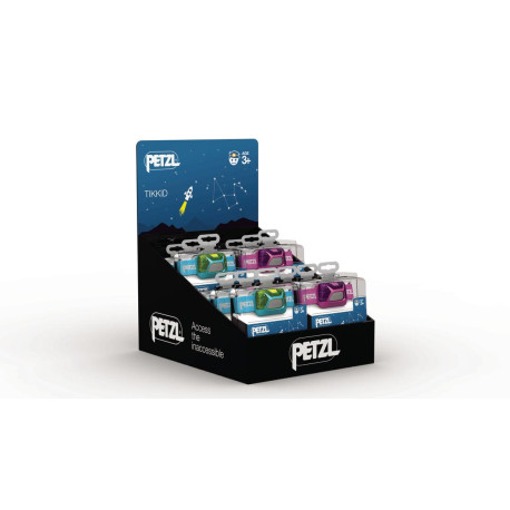 Cartone espositore da dodici lampade Petzl  DISPLAY 12 TIKKID®