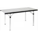Tavolo in alluminio con ripiano arrotolabile Brunner TITANIUM QUADRA NG 4/6