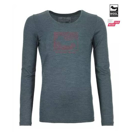 185 MERINO CONTRAST LONG SLEEVE W Sottomaglia m/l Donna