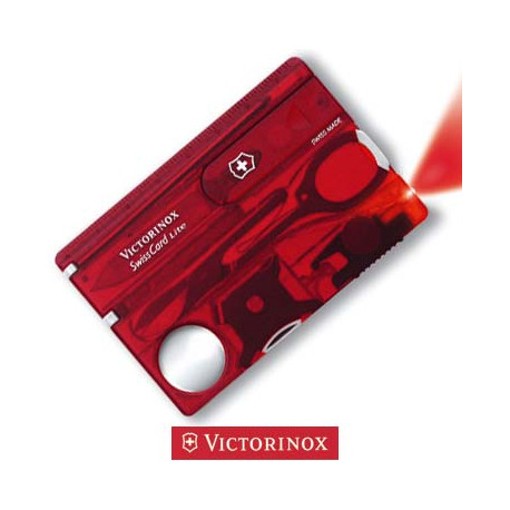 SwissCard multiuso Victorinox LITE RUBY/0NYX/SAPPHIRE