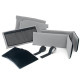SOFT DECK AND DIVIDERS KIT FOR HPRC4300  Pareti morbide e divisori