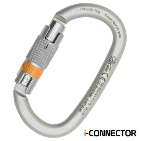 I-OVALONE CARBON AUTO BLOCK moschettone acciaio