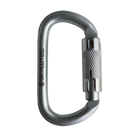 Moschettone parallelo in acciaio Skylotec OVALSTEEL TRI