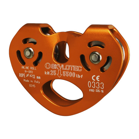 Carrucola in alluminio Skylotec INLINE ROLL 25 kN