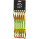 NIMBLE FIXBAR SET 12 cm NYLON - Set rinvii per arrampicata 6 pz.