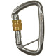 D-SHAPE S-STEEL SGB - Moschettone in acciaio con ghiera a vite