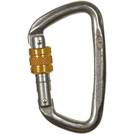 D-SHAPE S-STEEL SG - Moschettone in acciaio inox con ghiera a vite