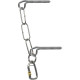 GLUE-IN BELAY STATION-L - Gruppo sosta in acciaio inox
