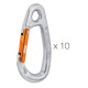 TIPTOP STEEL Moschettone di sosta resistente per uso indoor (confezione da 10)
