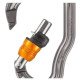 Moschettone per cordino di progressione Petzl VERTIGO WIRE LOCK
