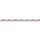 Treccia Trem DYNEEMA RACE ROSSO/BLU