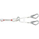 SHOCK ABSORBER ROPE ADJUSTABLE DOUBLE + 0981 + 2X2017 145-200 CM - Assorbitore di energia