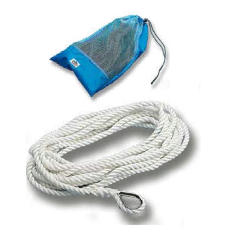 Cima per ormeggio Trem IMPIOMBATA CON REDANCIA INOX BIANCO