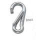 Moschettoni acciaio inox Trem A PERA APERTURA TRASVERSALE