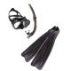 SNORKELING SET PRO STAR Set completo maschera pinne e boccaglio