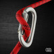 X-LARGE CARBON RISE LOCK Moschettone in Acciaio al Carbonio