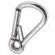 HARNESS SAFETY GATE Moschettone in Acciaio Inox