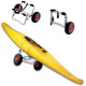 Carrello pieghevole porta canoa Trem RUOTE PNEUMATICHE
