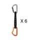 PETZL SPIRIT EXPRESS - Confezione da 6 rinvii