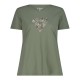 CMP T-SHIRT DONNA PIQUET - T-shirt piquet con stampa sul fronte da donna