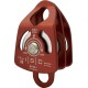 Small Double Pulley with Becket carrucola doppia in alluminio