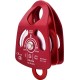 Medium Double Pulley with Becket Puleggia doppia media con anello in alluminio