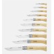 Cofanetto coltello legno OPINEL 10 coltelli Inox