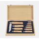 Cofanetto coltello legno OPINEL 10 coltelli Inox