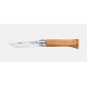 OPINEL N°06 ULIVO - Coltello monolama chiudibile con manico in legno
