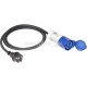 BRUNNER ADAPTOR SCHUKO/CEE 150 CM - Adattatore Schuko/CEE per esterni