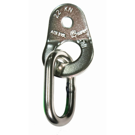 Placchetta con anello parallelo Raumer WING Ø8