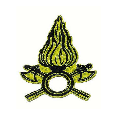 Logo fiamma OW PER CASCO VVF REFLEX