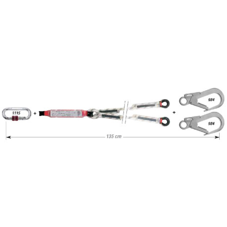 Assorbitore di energia in corda Camp LIMITED LANYARDS+1115+2x984